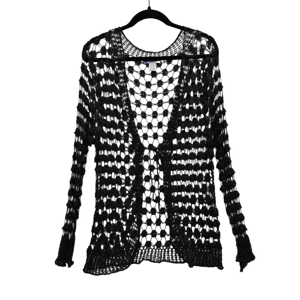 NEW!!! Half Moon Bay White Crochet Sweater Swim Cover Up Size 1X - Picture 2 of 10